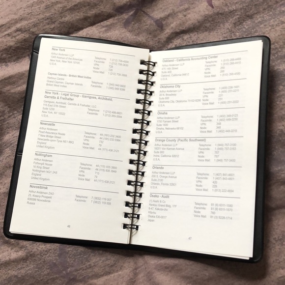 Arthur Andersen global office directory. Nostalgic. Memory lane/reunion item. - Picture 3 of 5